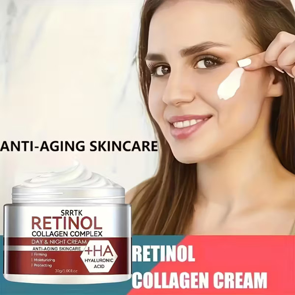 Retinol Collagen Anti-Aging Face Cream + Hyaluronic Acid – Day & Night 30g