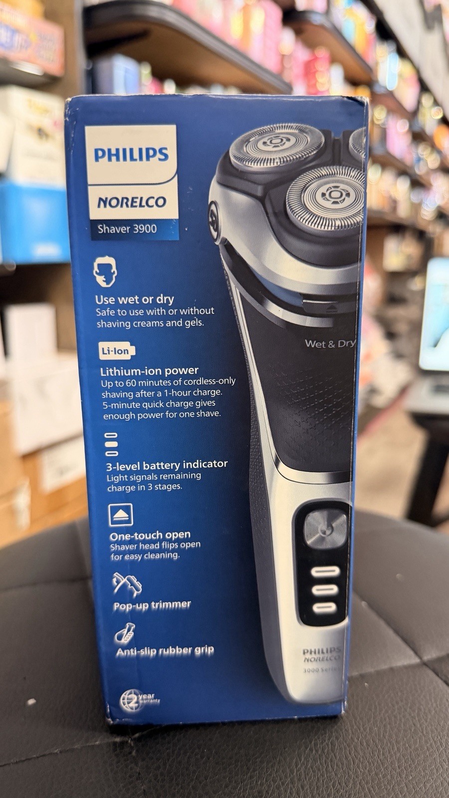 Philips Norelco 3900 Electric Shaver, Storm Blue