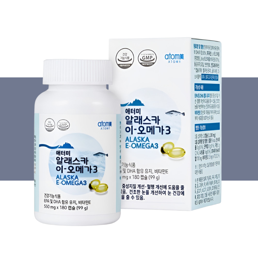 Atomy Alaska E-Omega 3 High-Quality EPA DHA 700mg 180 caps