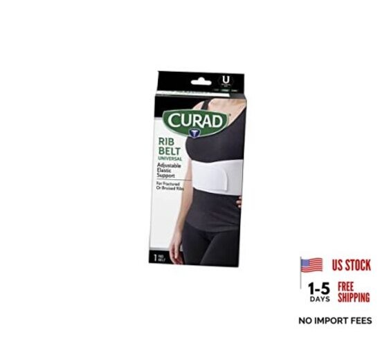 6 in Universal Elastic Rib Belt, Adjustable Compression Wrap for Men One Size