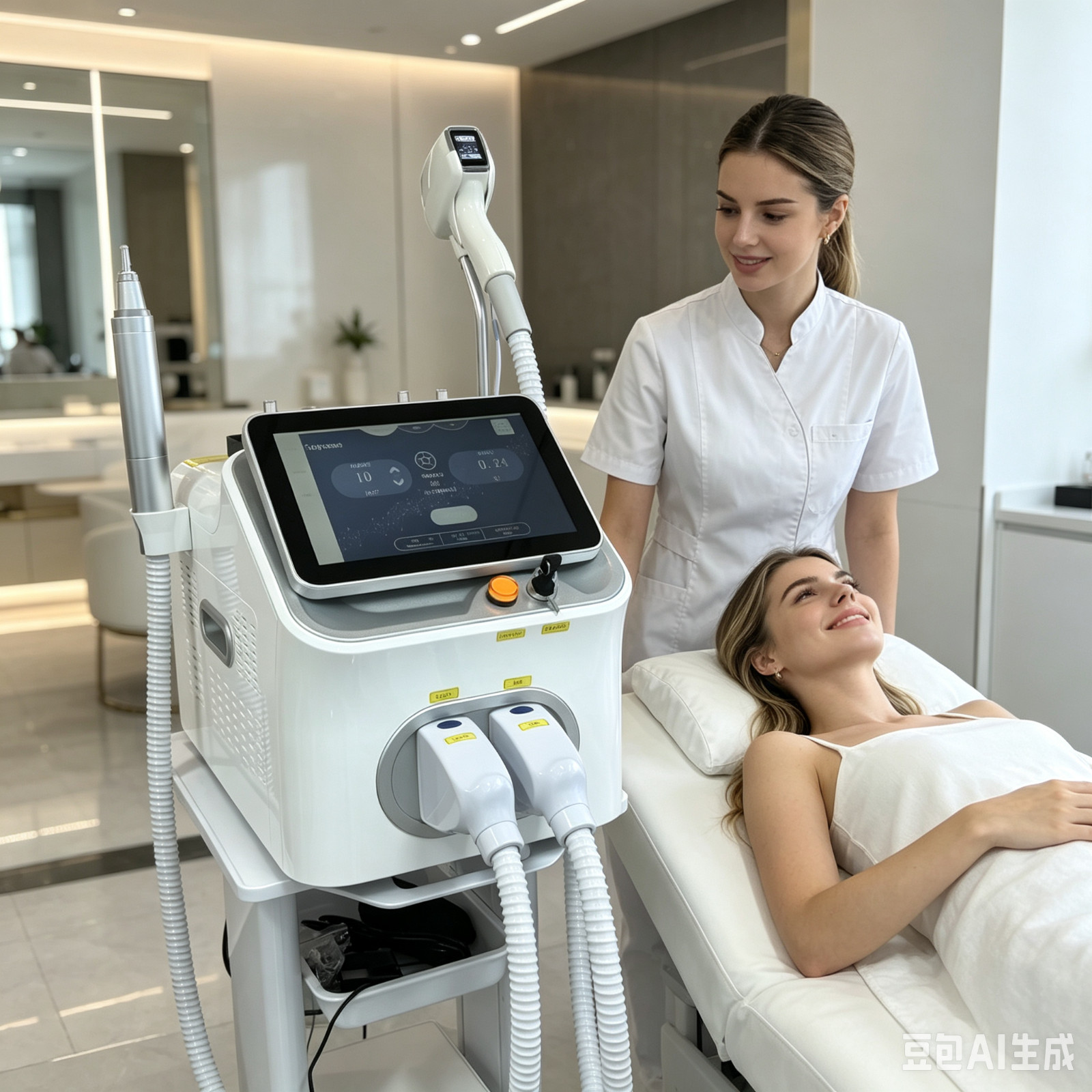 LCD Touch 2IN1 808nm Diode Laser Hair Removal Nd Yag Pico Tattoo Removal Machine