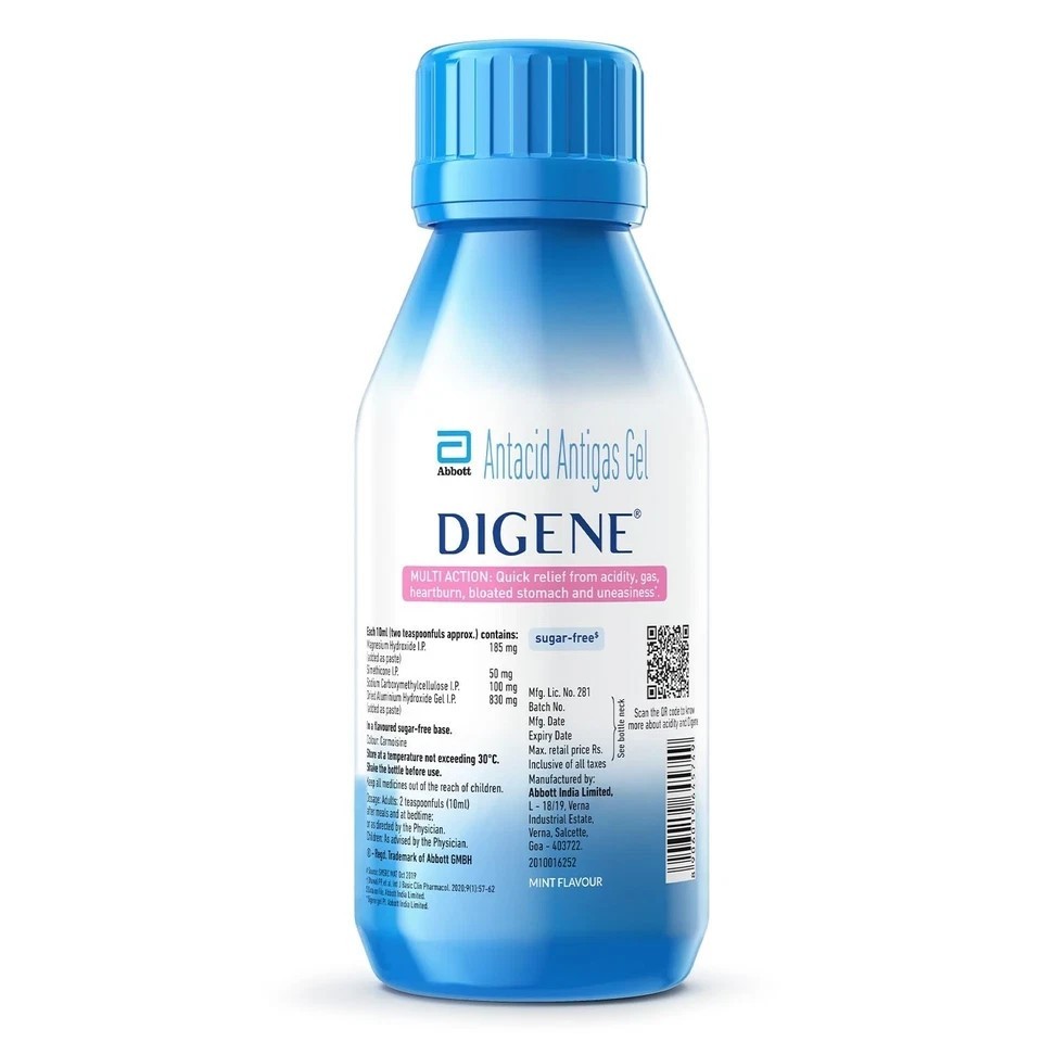 Abbott Digene Gel Acidity & Gas Relief 200ml Mint
