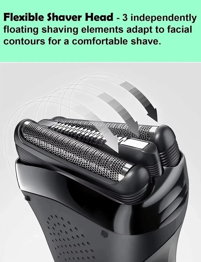 Series 3 21B Replacement Shaver Head for Braun, Foil & Cutter Razor Replacement