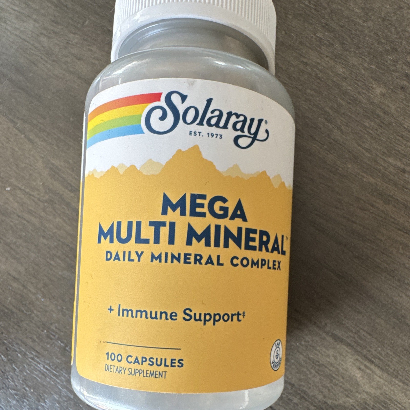 Solaray Mega Multi Mineral Daily Mineral Complex Immune Support 100 Capsules