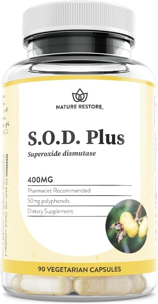 S.O.D. Antioxidant Capsules – 90 Count, & Non-GMO, Maximum Immune Support