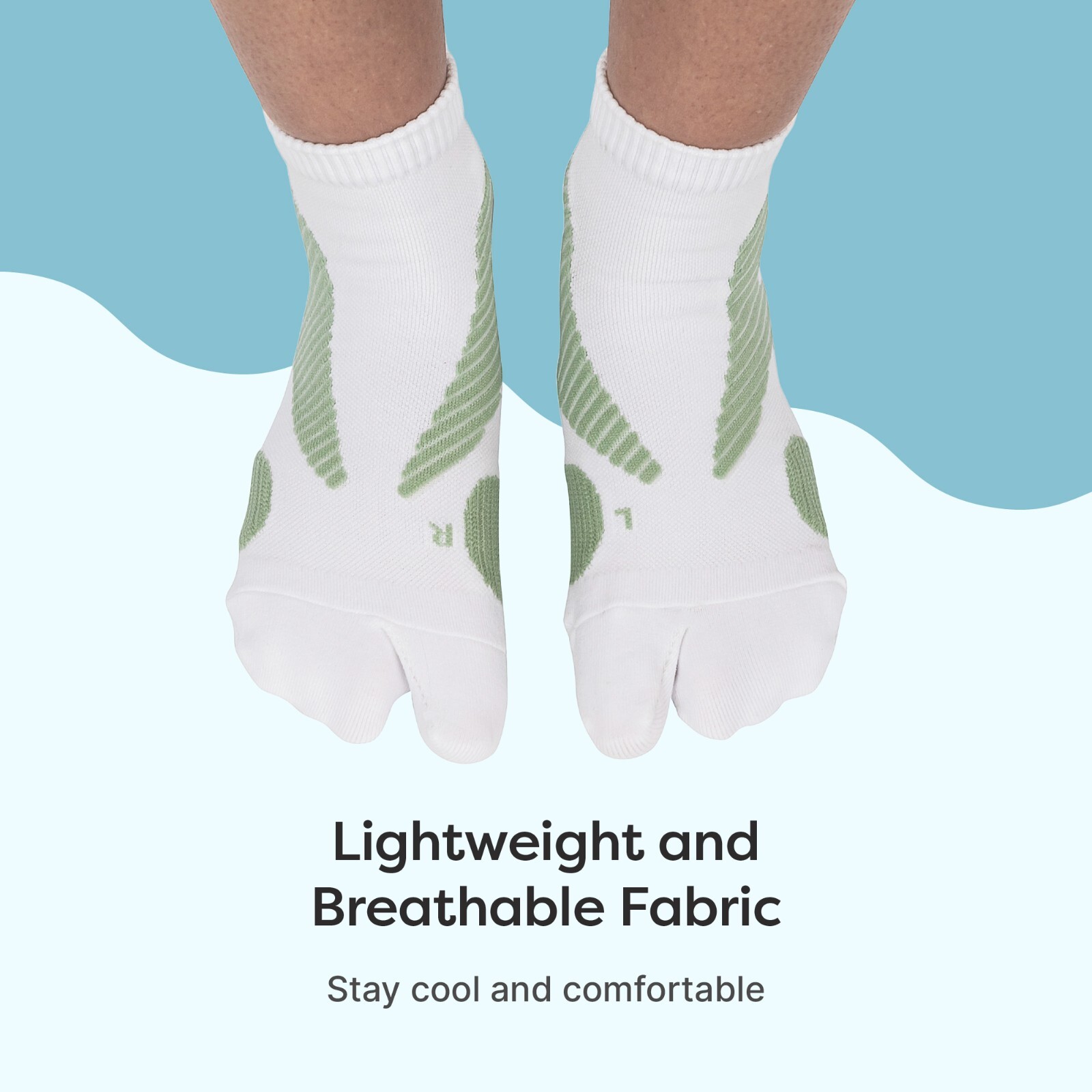 ZenToes Split Toe Padded Bunion Protection Socks for Men and Women Pain Relief