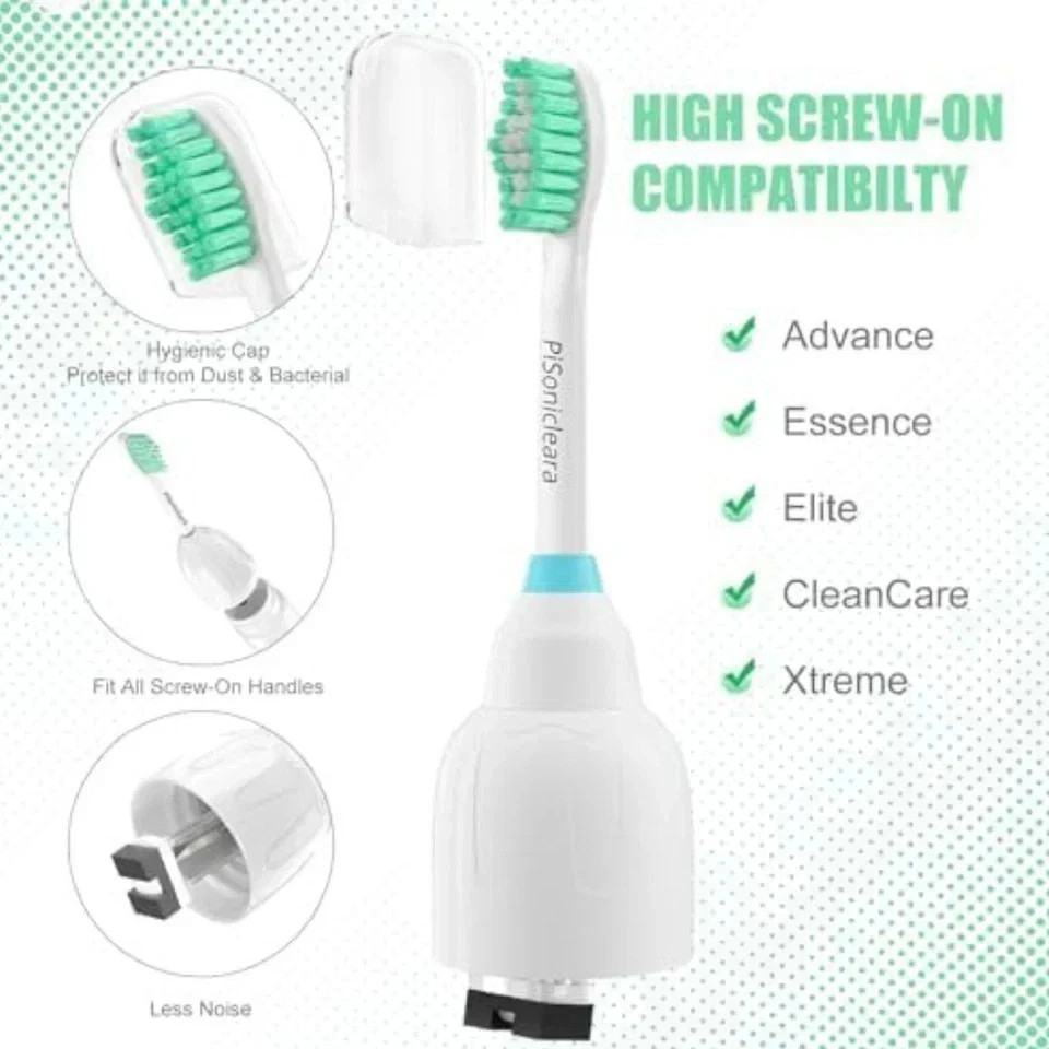 Replacement Toothbrush Heads(6 Pack) Compatible with Philips Sonicare E-Series E