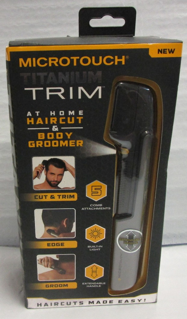 Titanium Trimmer Lighted Hair Cutting Tool and Body Groomer Cordless