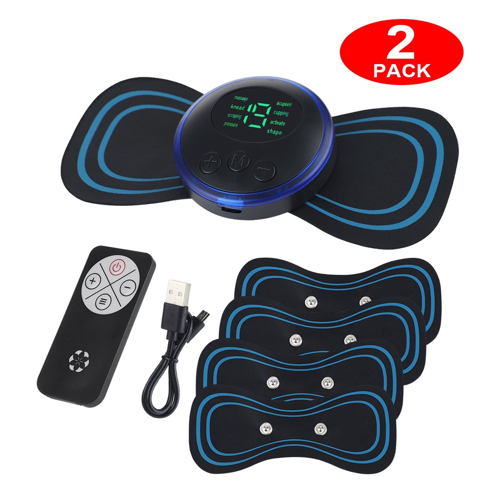 19 Levels Pulse Tens Unit EMS Massager – Full Body Muscle Stimulator Pain Relief