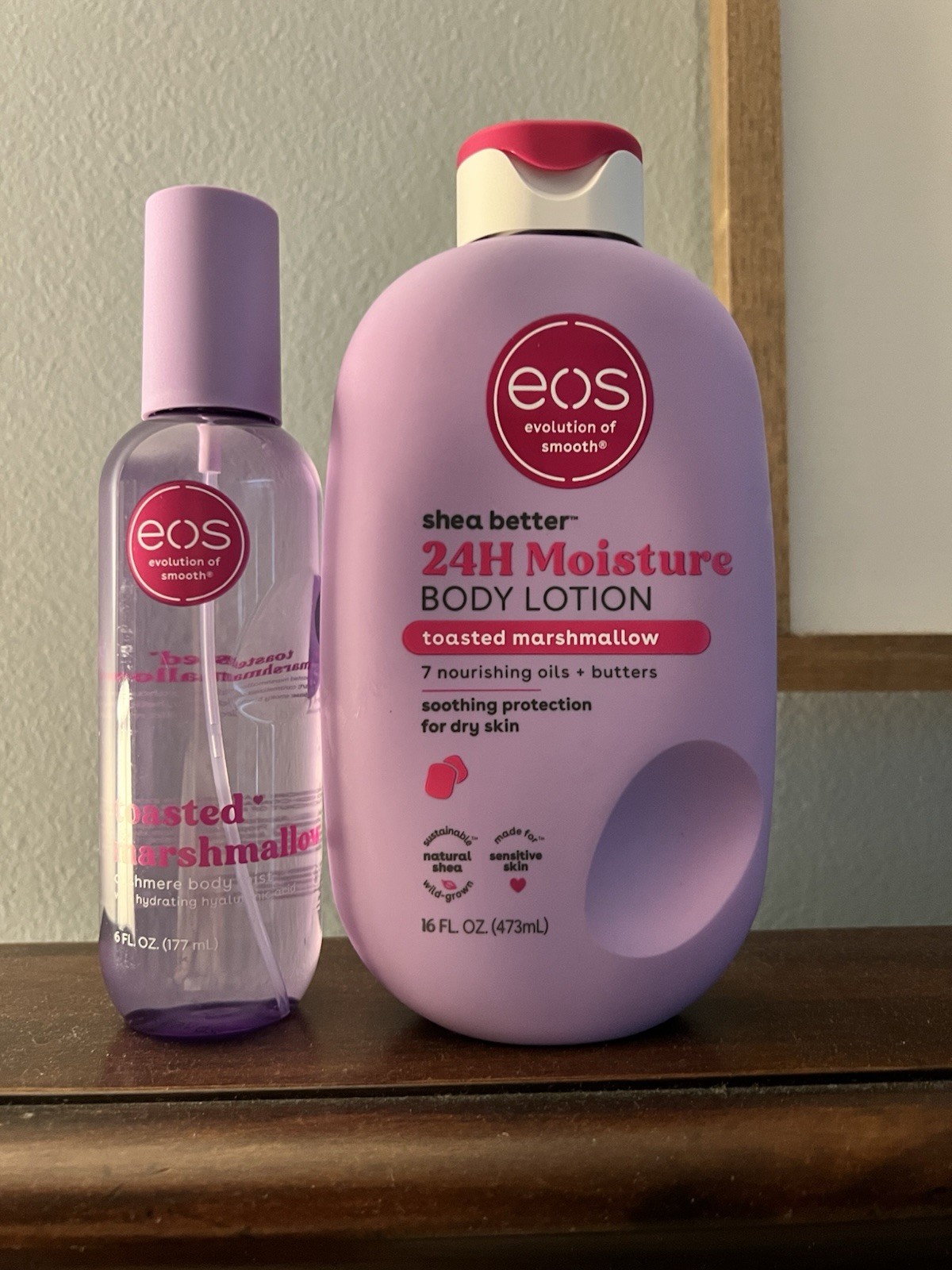 EOS: Toasted Marshmallow 24hr Body Lotion 16 fl oz & Body Mist 6 fl oz