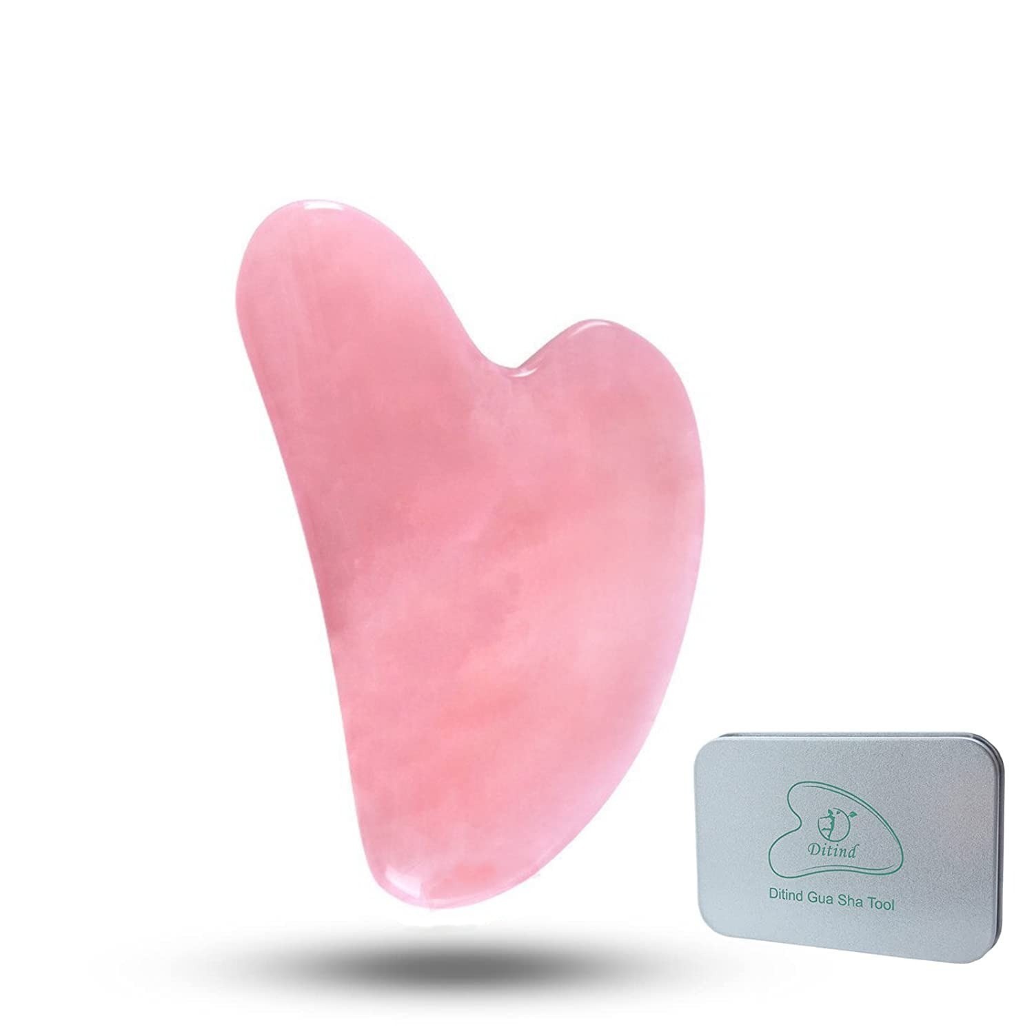 Ditind Jade Gua Sha Massage Tool for Face & Body Skin Care