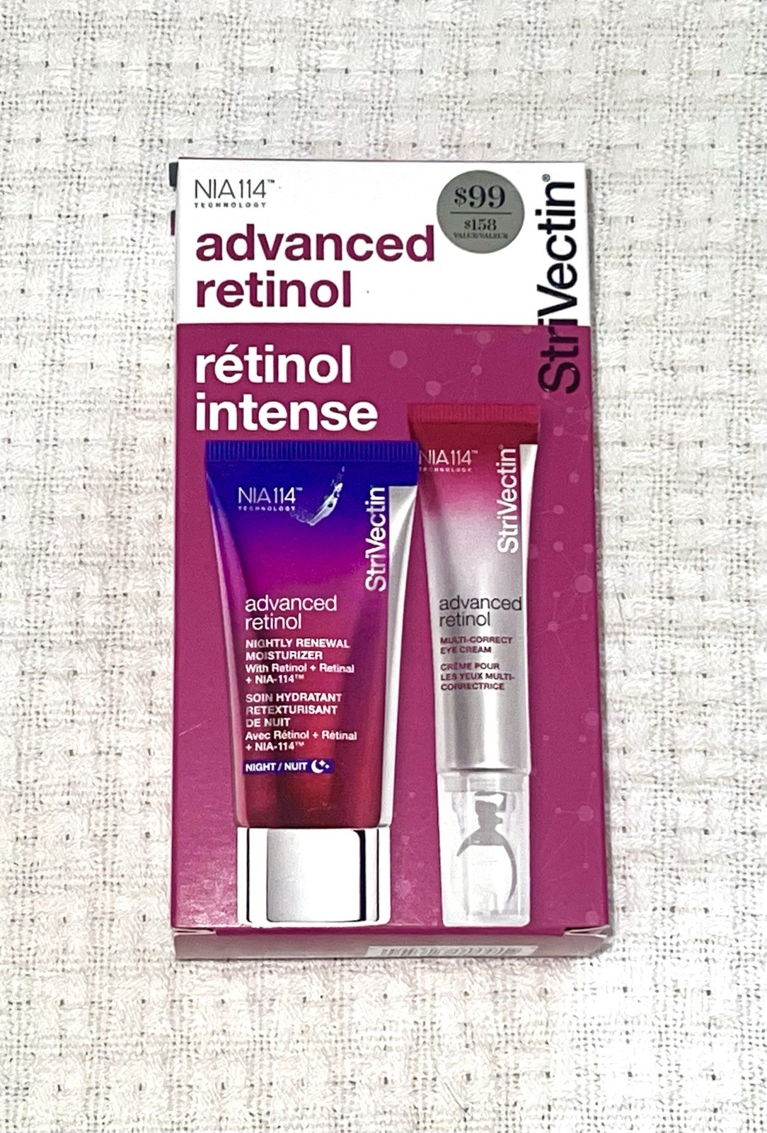 StriVectin Advanced Retinol Moisturizer & Retinol Eye Cream + Free Sample $158