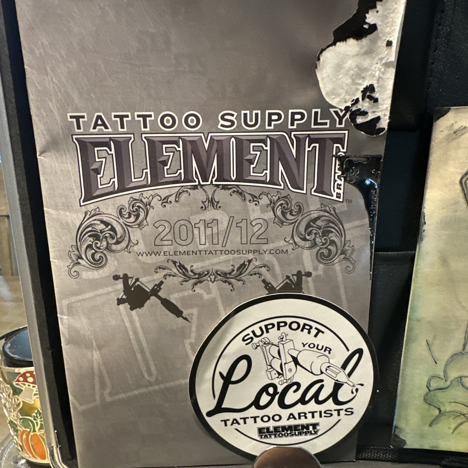 Element Tattoo Supply Adjustable Tattoo Kit w/ Case, Power Supply, Ink TPN-020