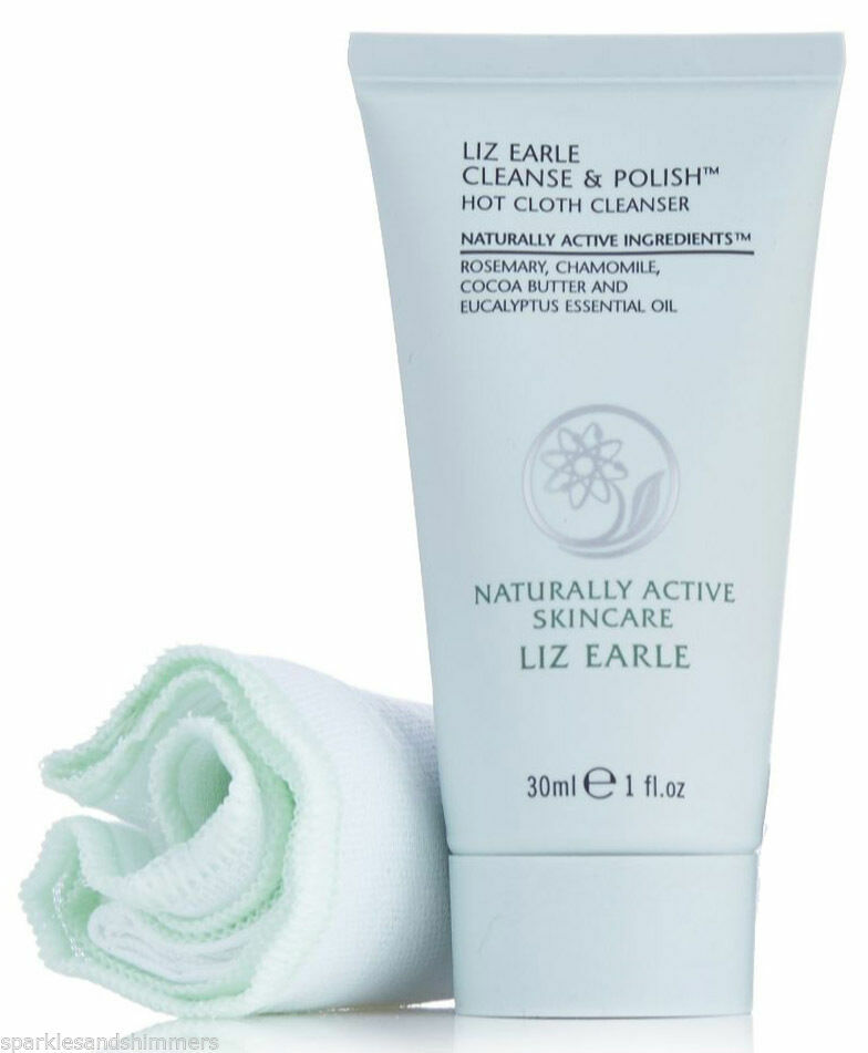 Liz Earle CLEANSE & POLISH Hot Cloth Cleanser 30ml + 1 x Organic Muslin Cloth