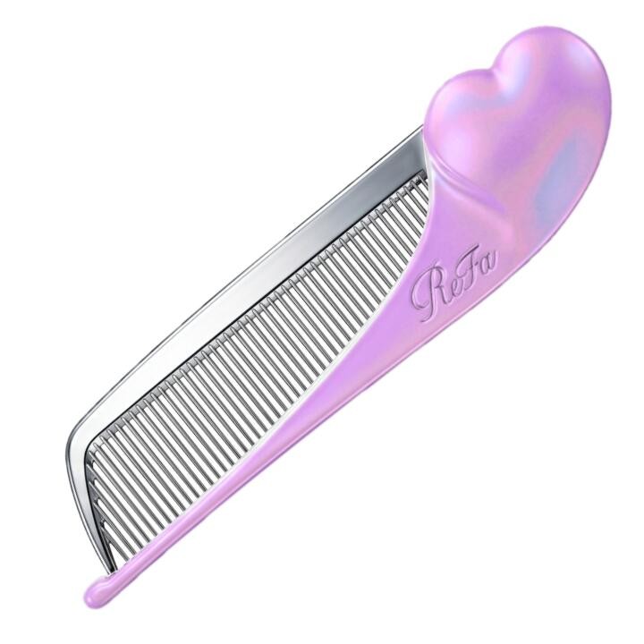 Neon Purple ReFa HEART COMB Aira (ReFa Heart Comb Aira) Silver Champagne Gold
