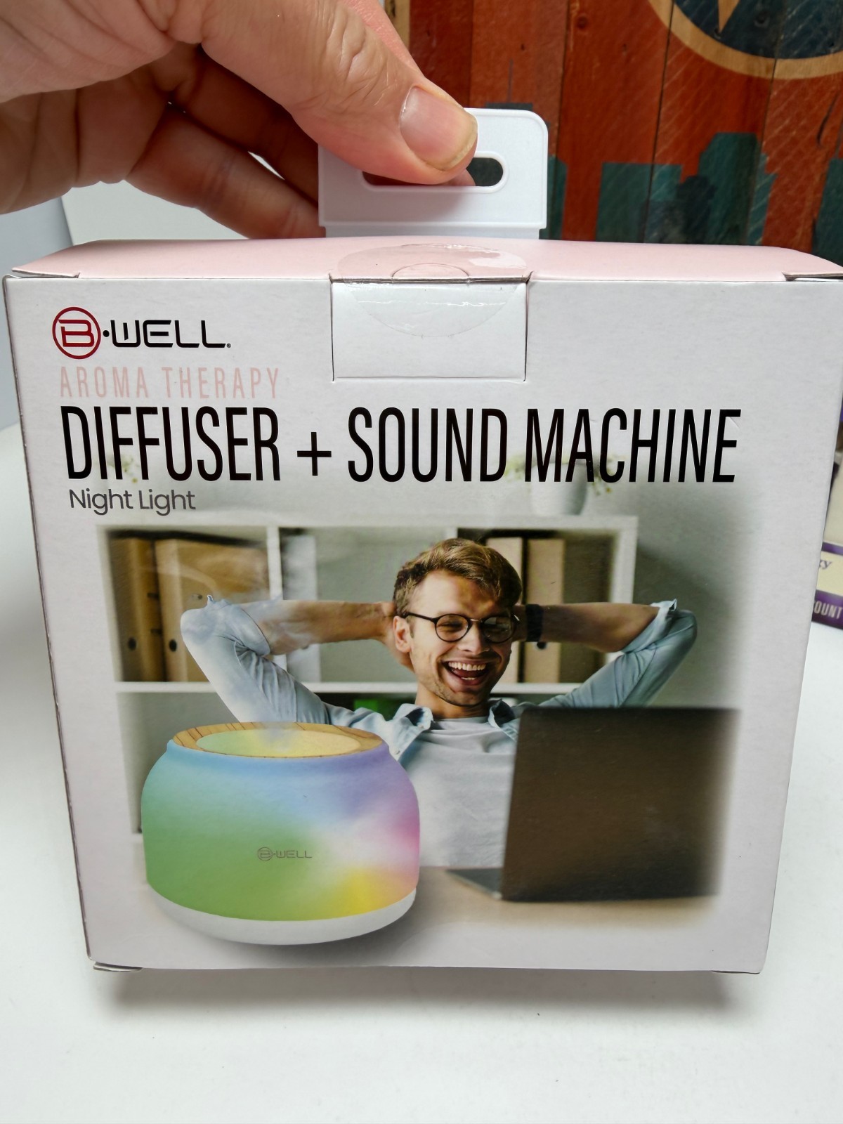 B-Well Aroma Therapy Diffuser Sound Machine Night Light Lifelines Essential Oils