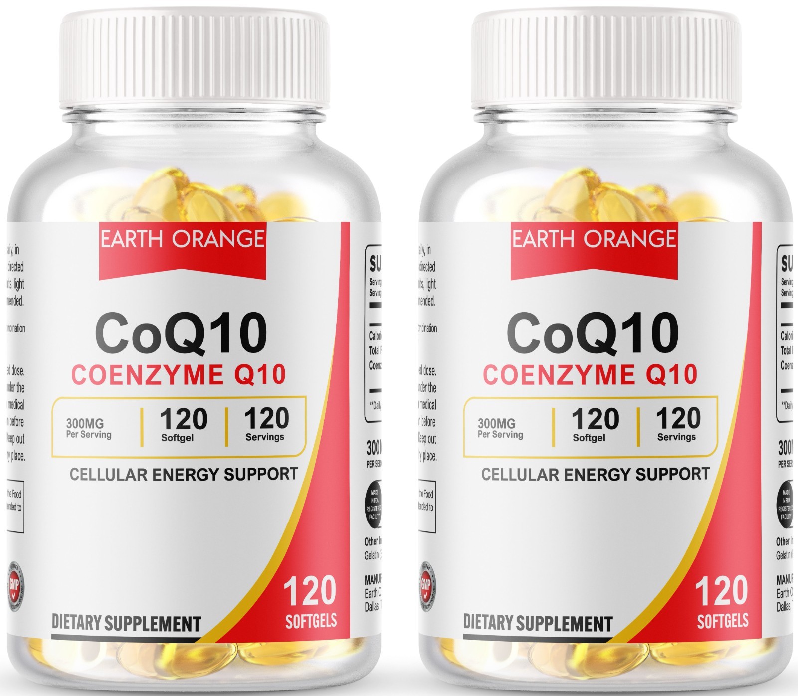 (2 Pack)CoQ 10 CoEnzyme Q-10 300mg Support Heart Health High Potency 240 Capsule