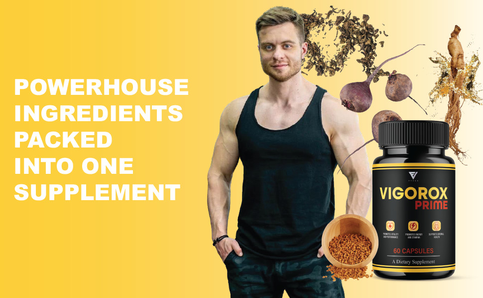 (3 Pack) Vigorox Prime Max Performance Supplement, VigoroxPrime (180 Capsules)