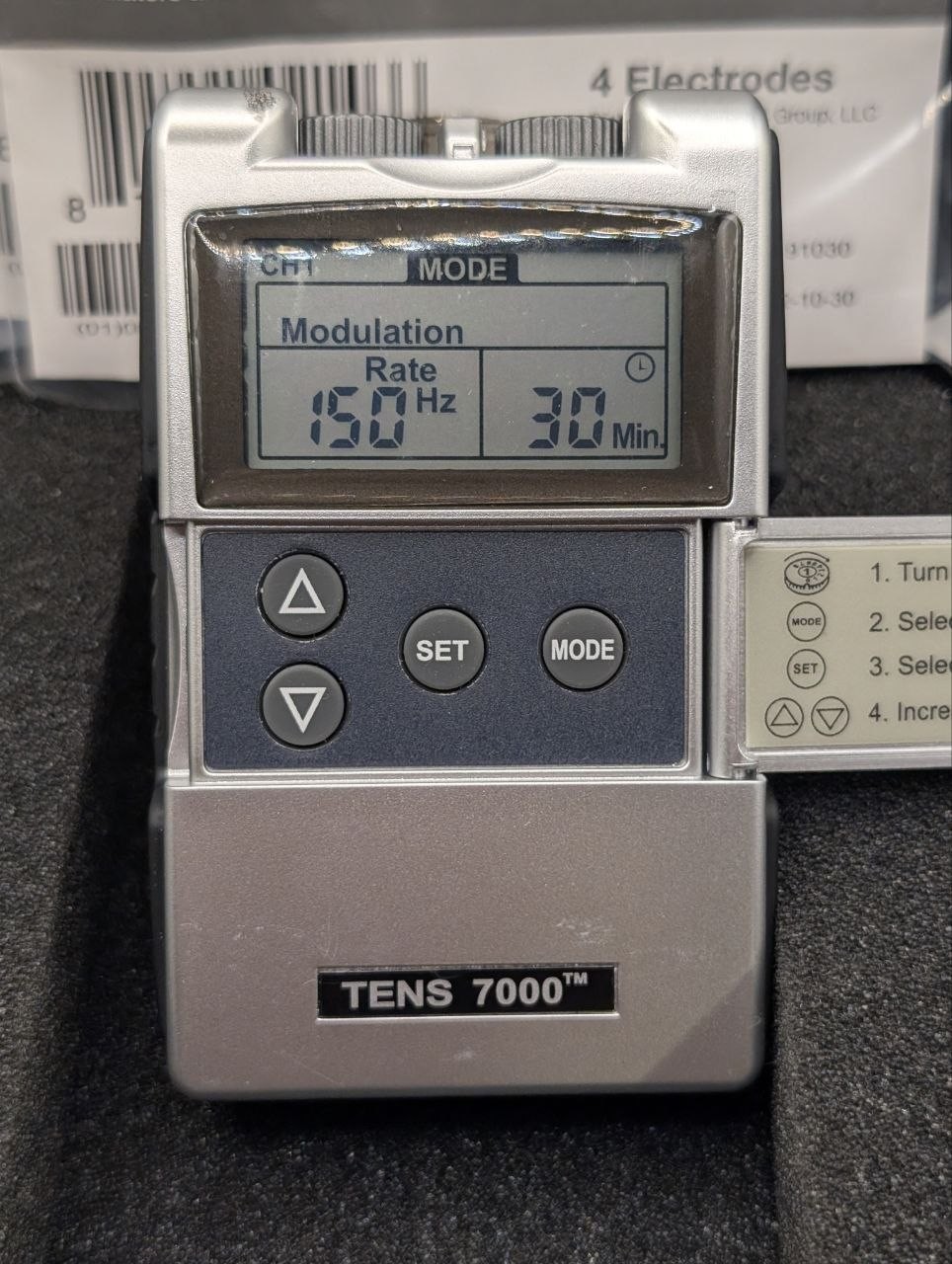 Roscoe Medical TENS 7000 Digital TENS Unit Muscle Stimulator Pain Relief Kit