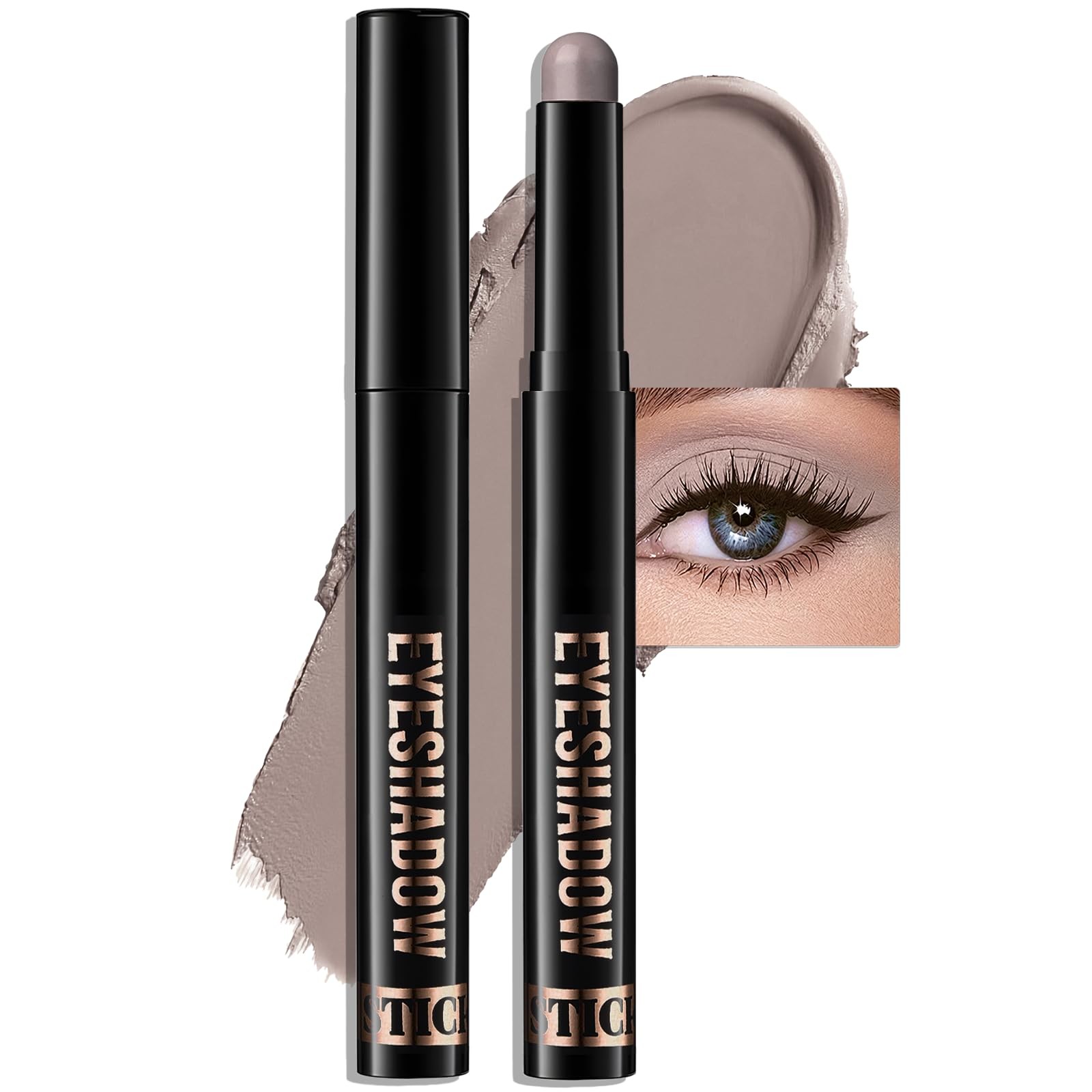 Matte Eyeshadow Stick, 0.59 Ounce (Pack of 1), #21B Gray Stone(MATTE)