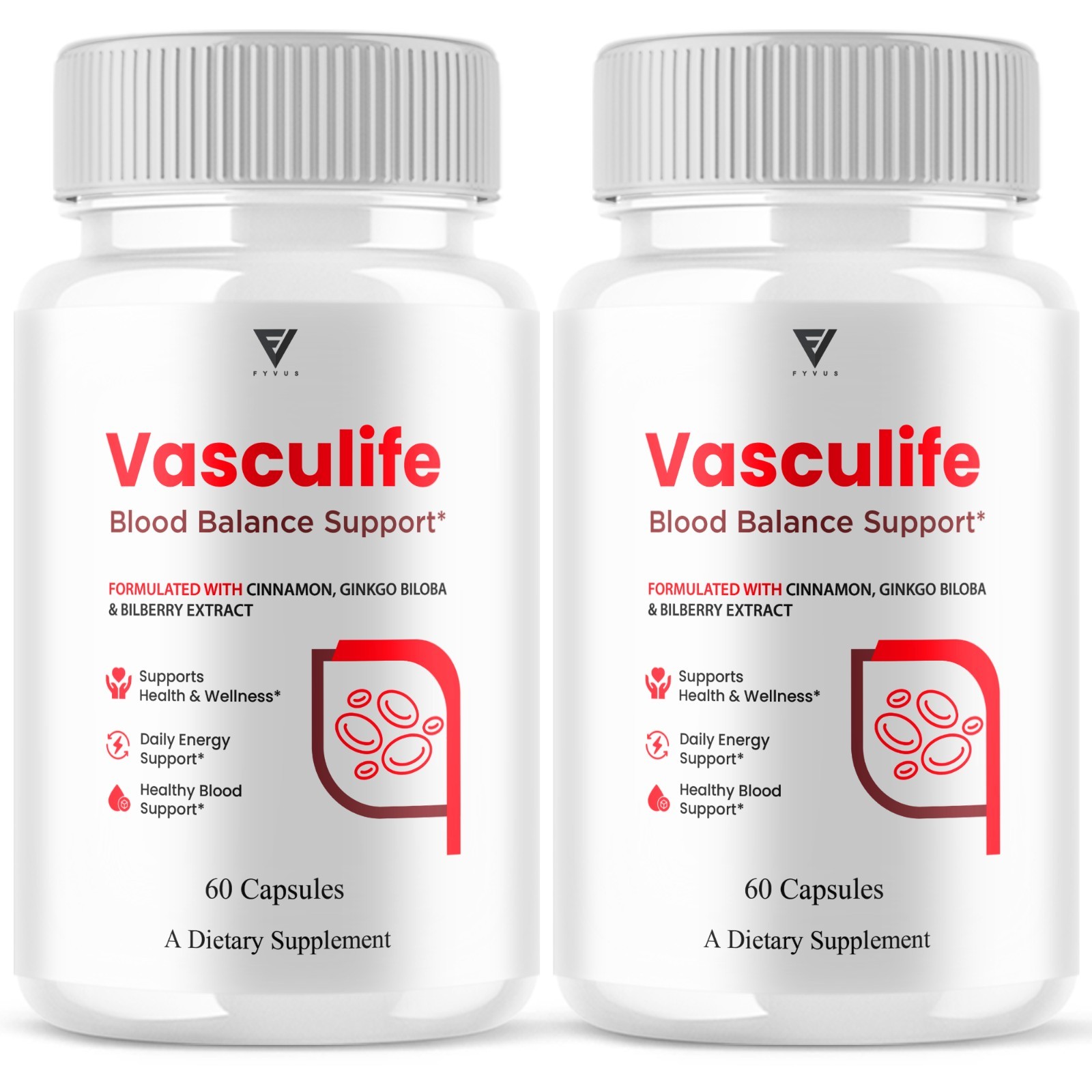 (2 Pack) Vasculife Blood Balance, Vasculife Advanced Blood Health (120 Capsules)
