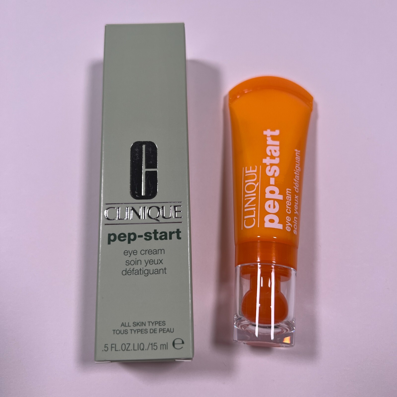 Clinique Pep – Start Eye Cream Full Regular Standard Size 0.5 fl oz 15 ml