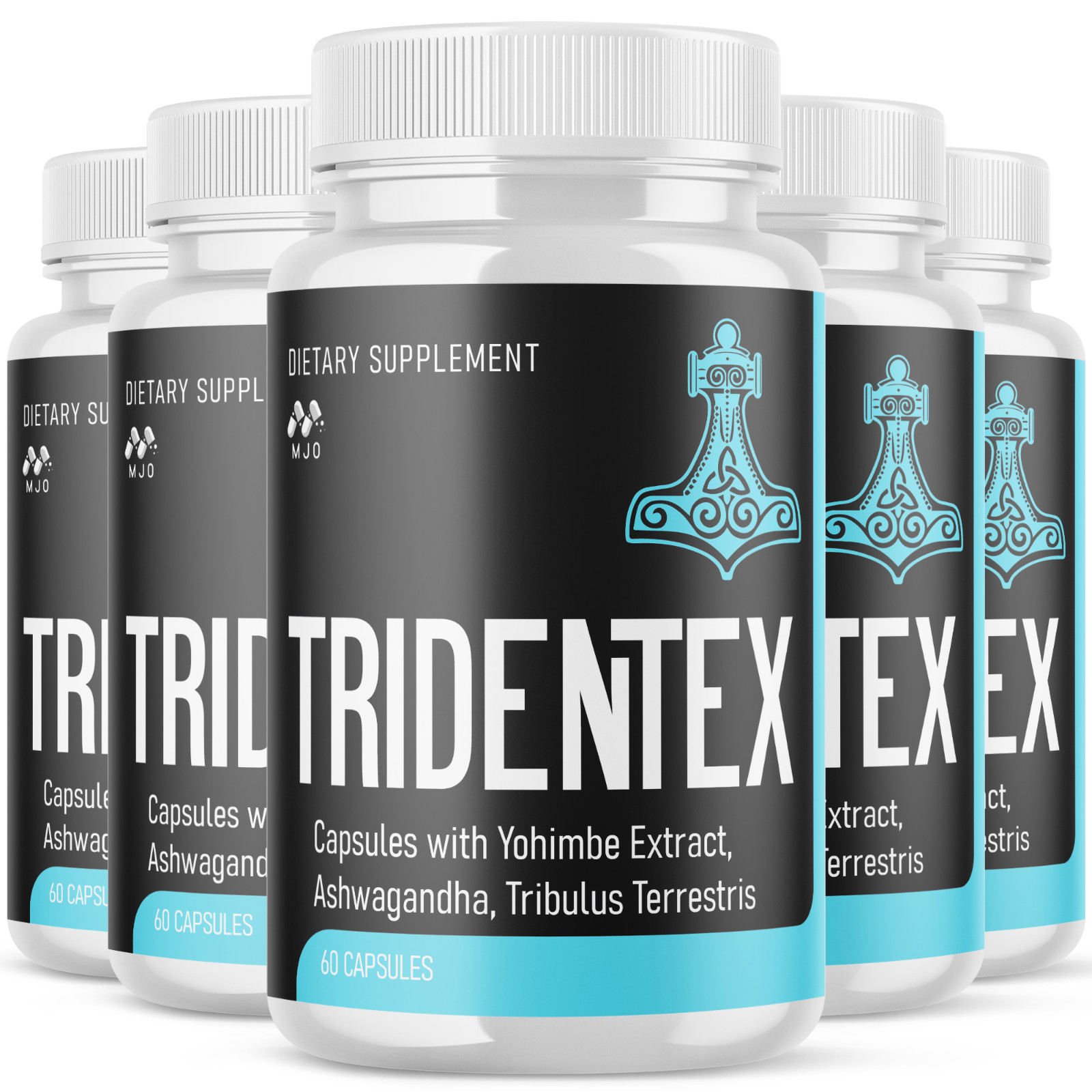 (5 Pack) Tridentex Advanced Male Health Support Formula Triden Tex 300 Capsules