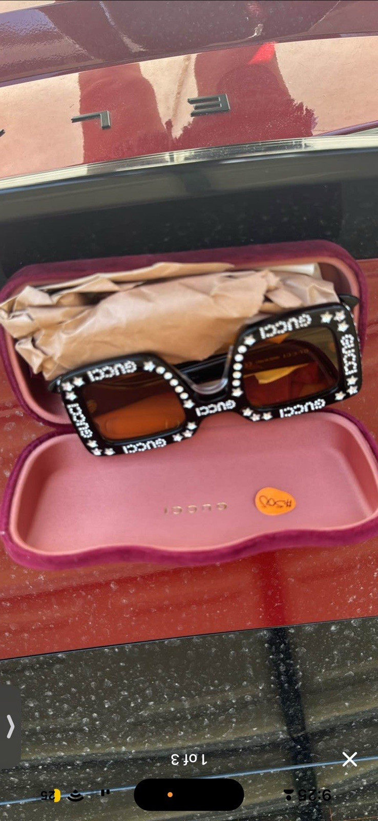Gucci Black Full Rim Plastic Eyeglass Frames for Unisex Adults