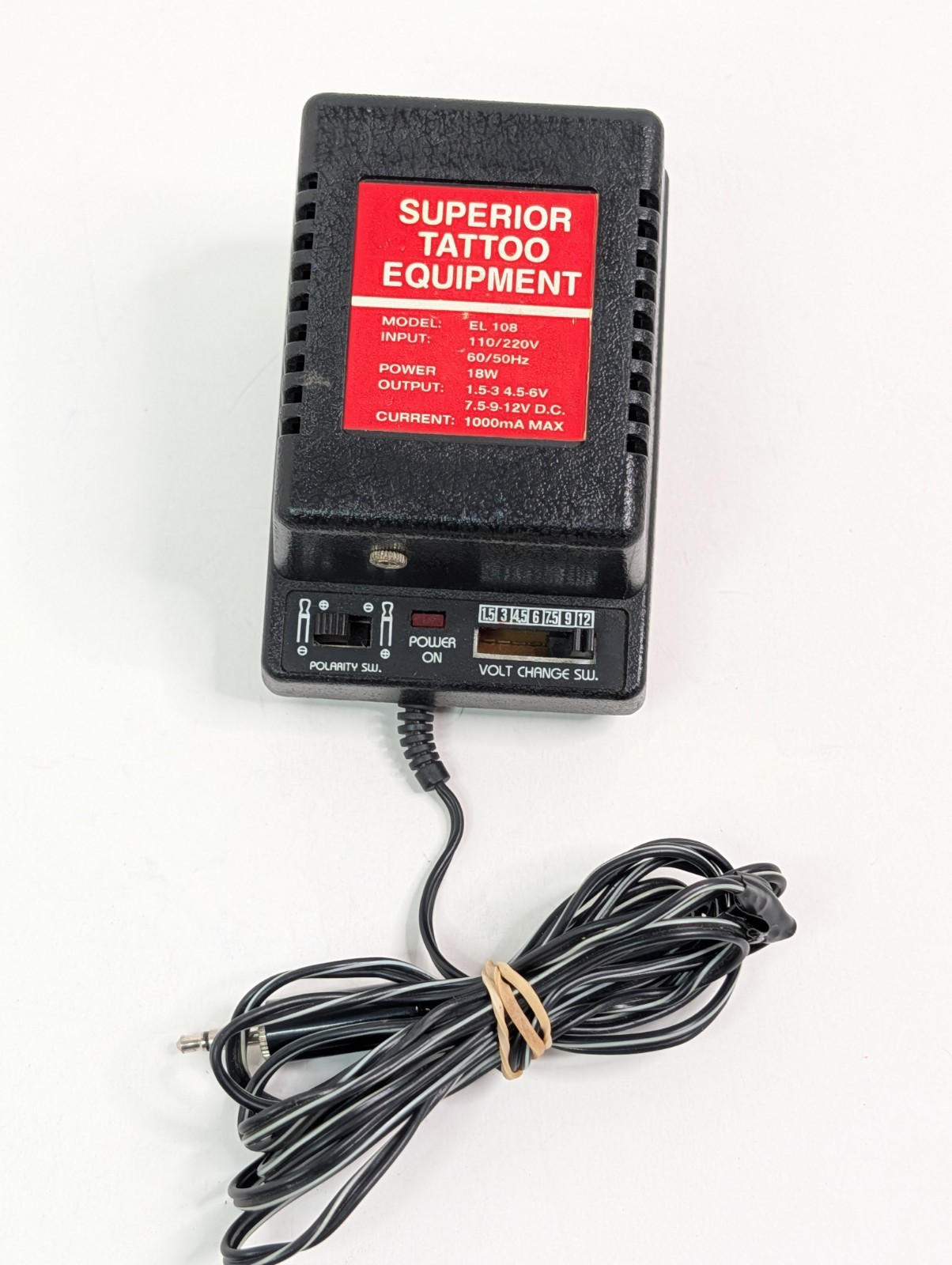 Superior Tattoo Equipment Power Supply Adapter EL-108