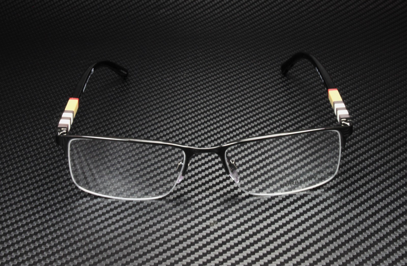 BURBERRY BE1282 1001 Black Demo Lens 55 mm Men’s Eyeglasses