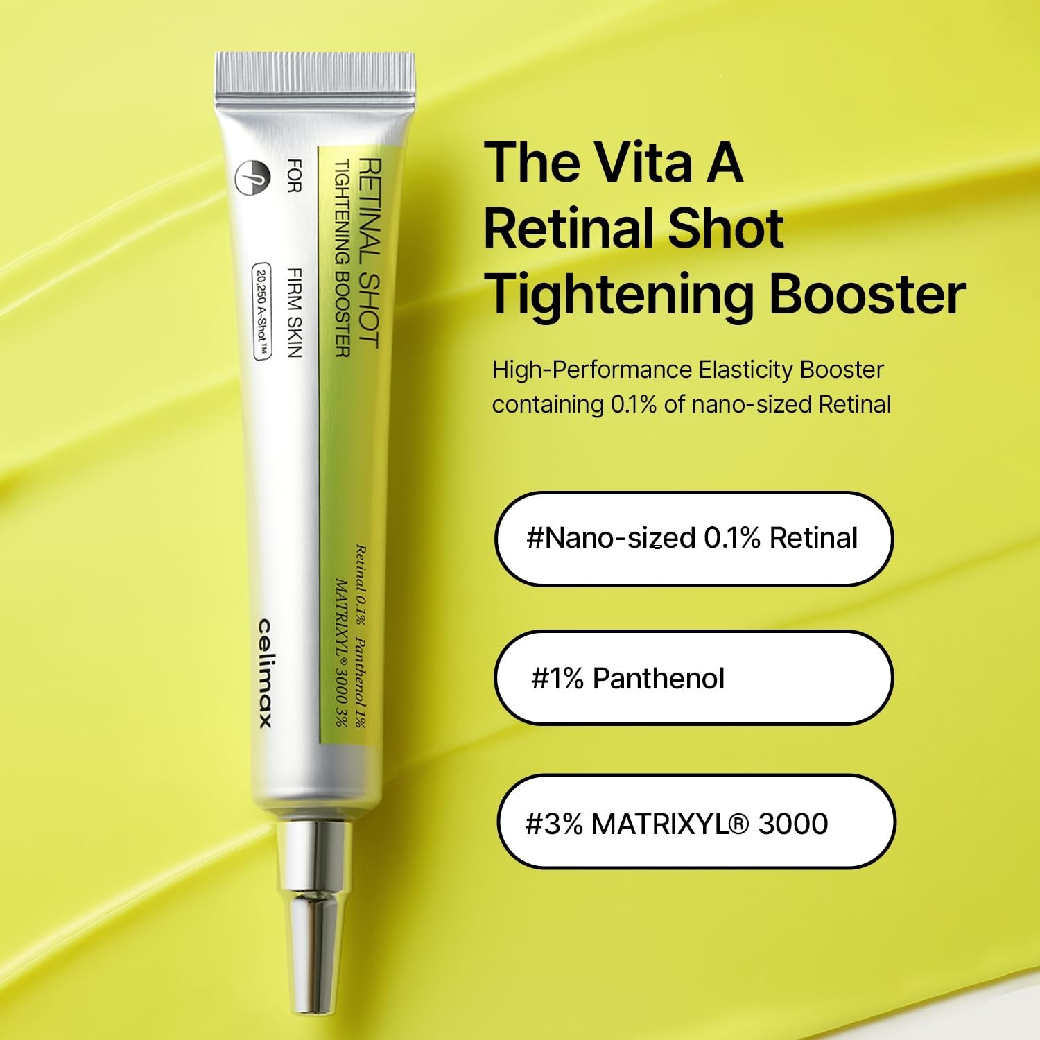 celimax The Vita A Retinal Shot Tightening Booster | 0.1% Retinal, 3% Matryxyl,