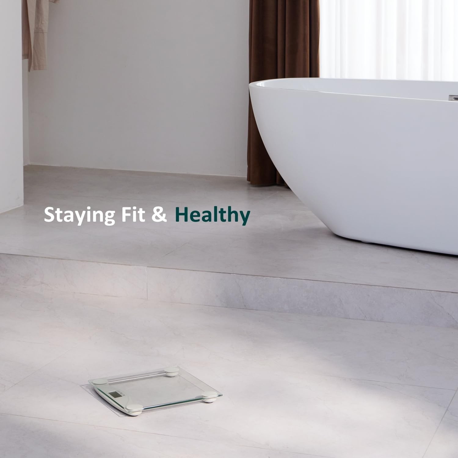 Digital Bathroom Scale for Body Weight, Precision Weighing Scale for Weight L…
