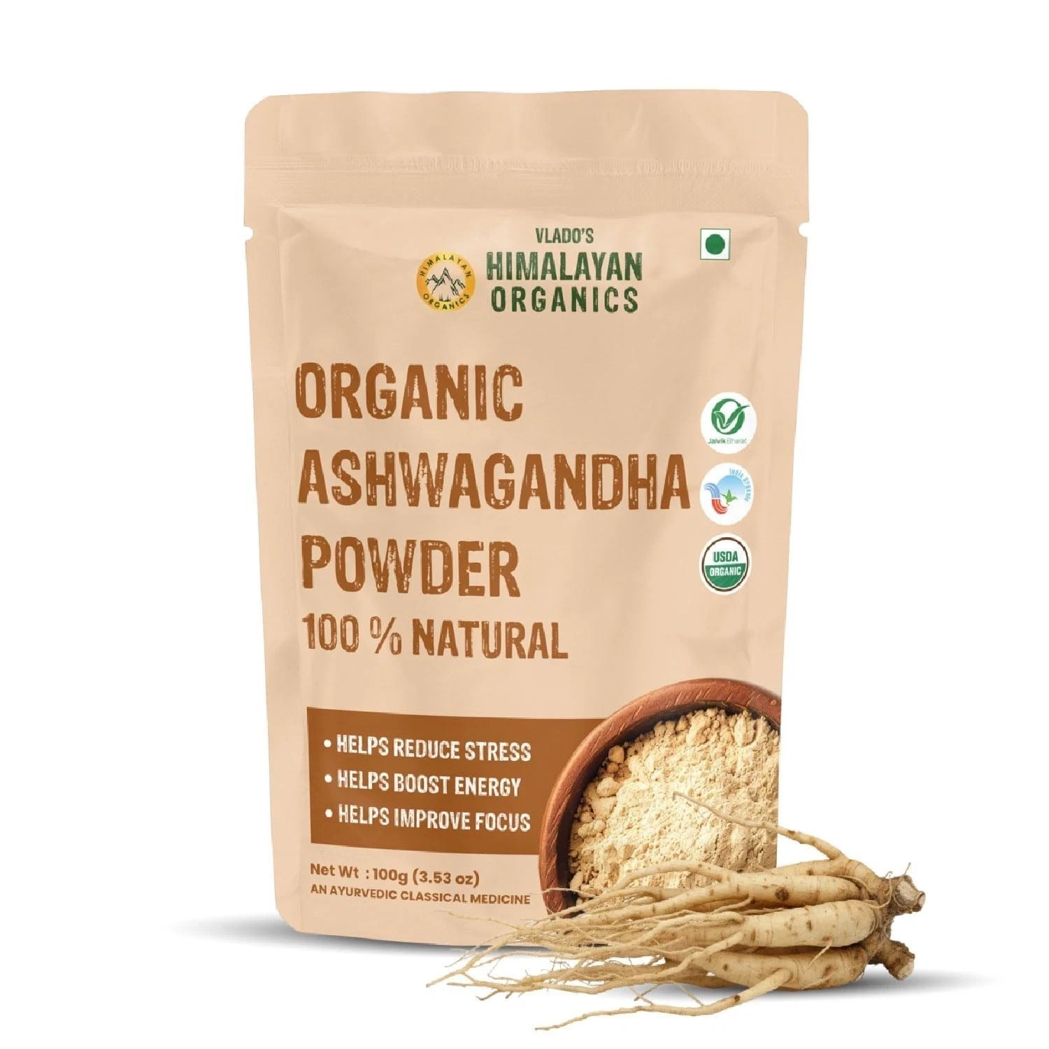 Ashwagandha ( Withania Somnifera ) Powder 100g | For Vitality, Strength & Stress