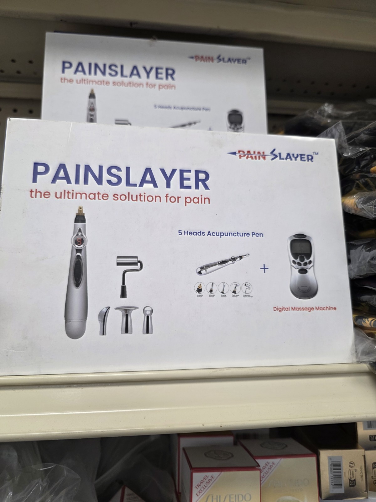 1 x Painslayer Acupuncture Pen Kit 5 in 1 Electronic Acupressure Massage Pen