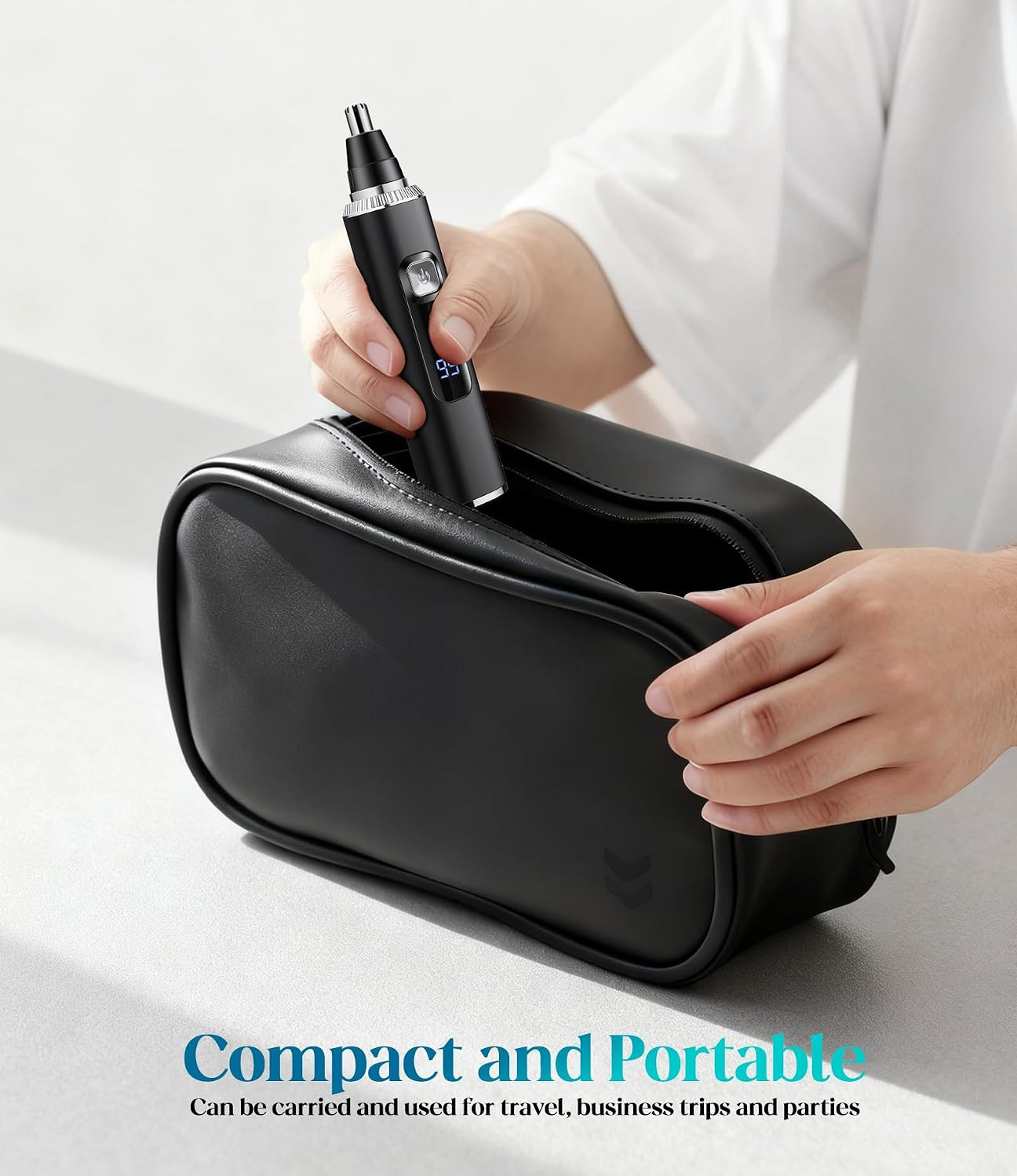 Nose Hair Trimmer for Men and Women, Type-C Rechargeable Precision Groomer