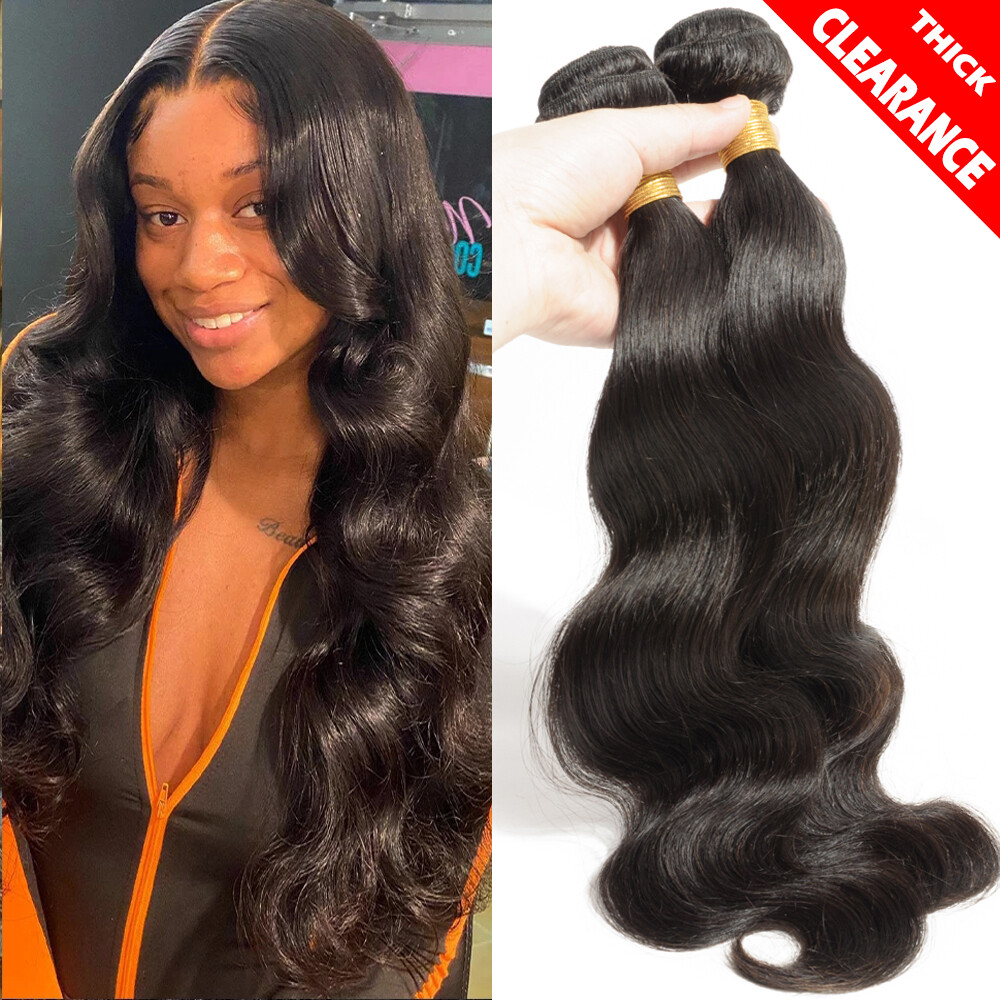 Brazilian Sew In Virgin Human Hair Weave Extensions 4Bundles Straight Weft 400G+
