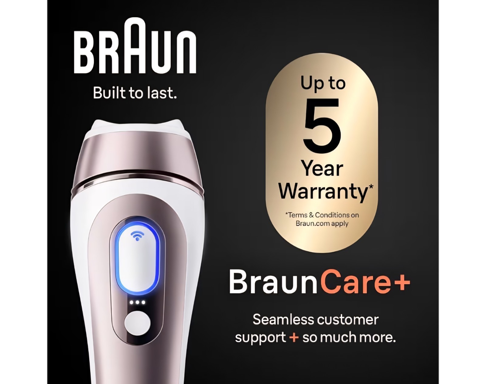 Braun Skin i·expert Smart IPL Hair Removal System Smart 4 Heads Vanity Case 6036
