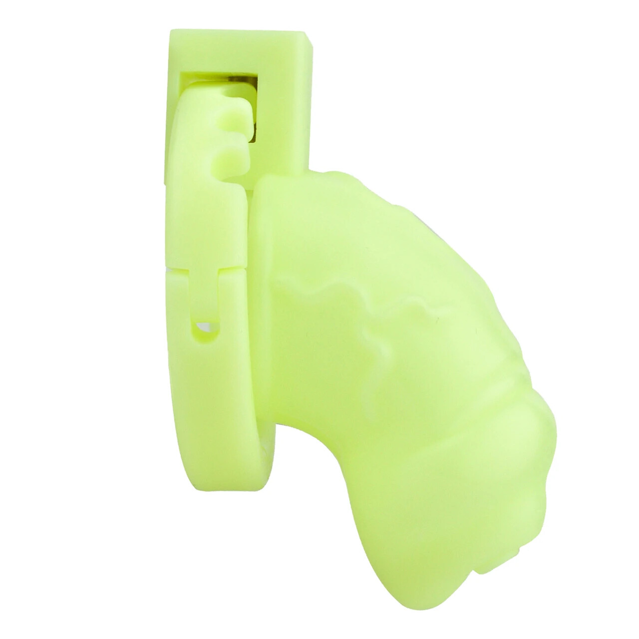 Chastity Cage with Metal Combination Plastic Cage with Self-Adjusting Snap Rings
