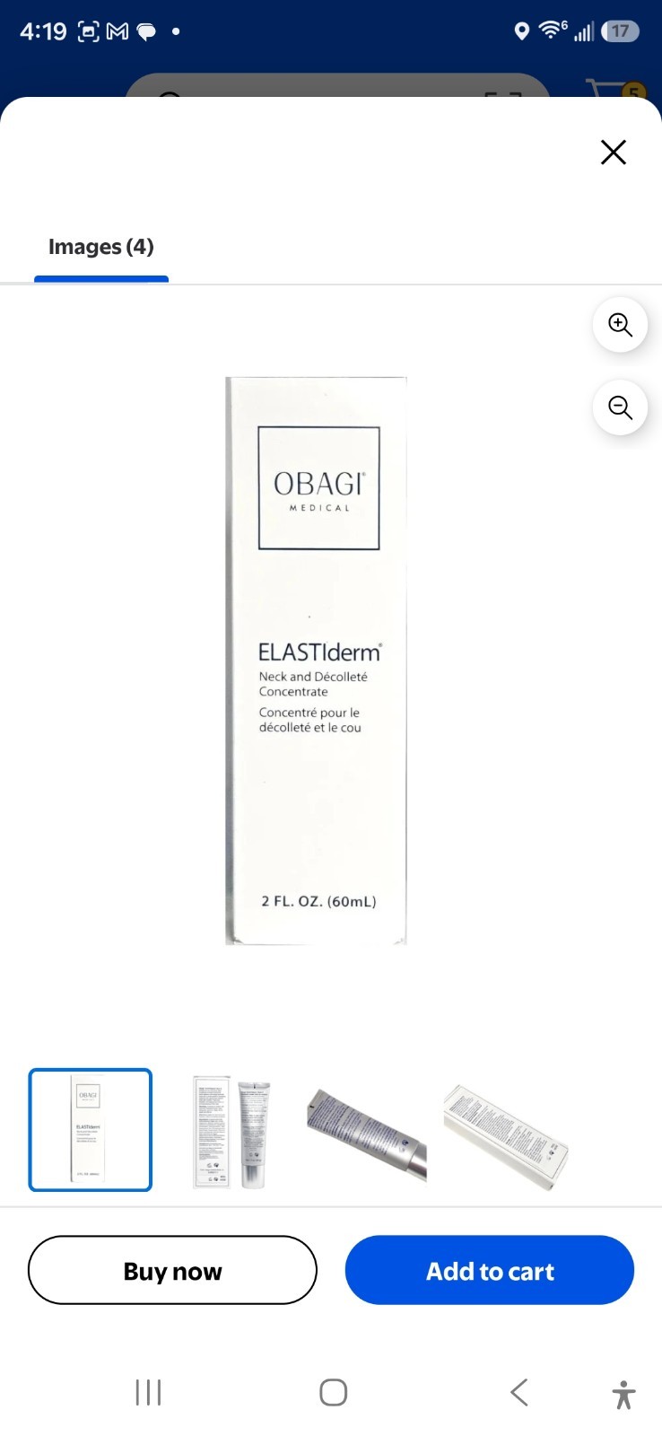 Obagi Medical ELASTIderm Neck & Decollete Concentrate Firming 2 fl oz / 60 mL