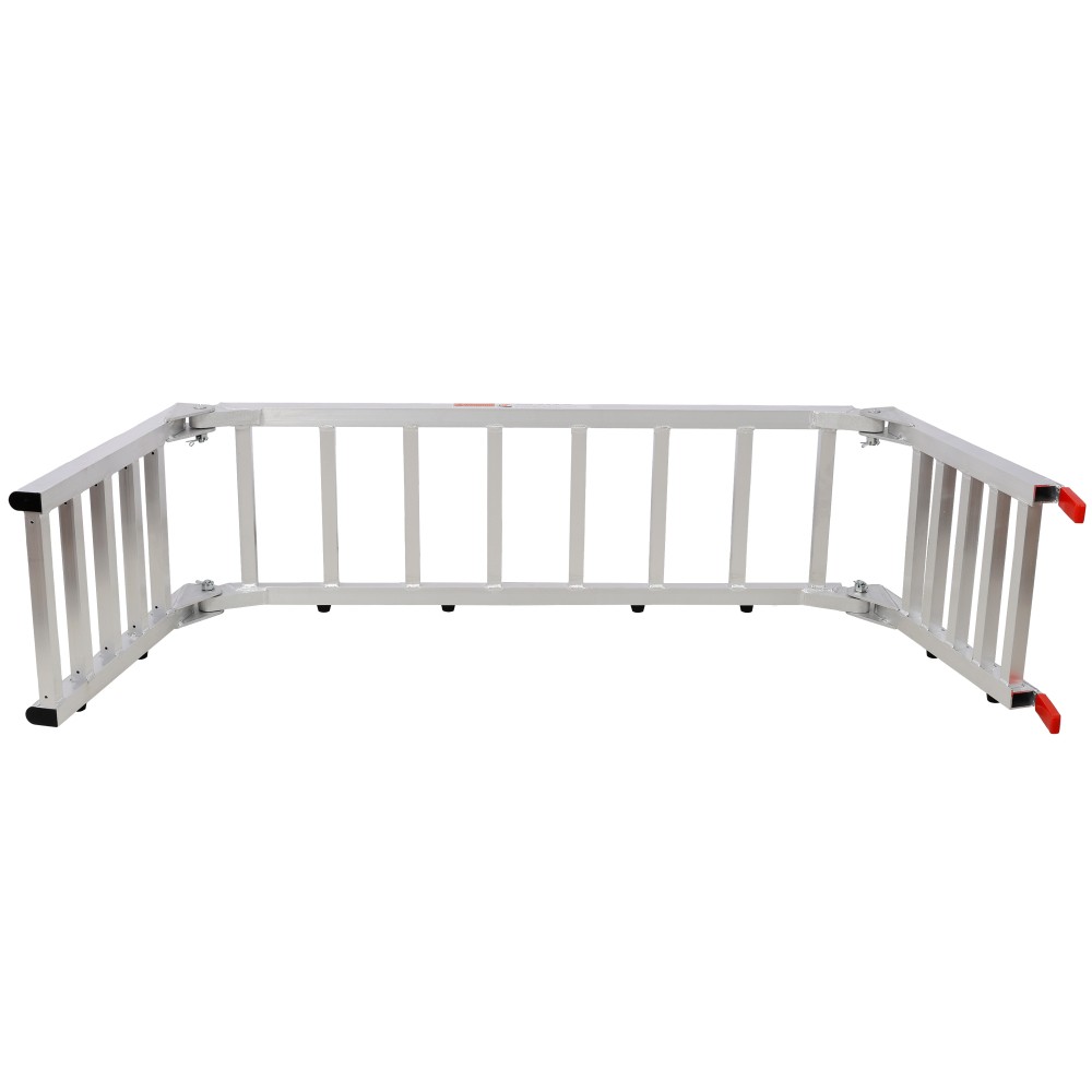 Silver Aluminum 2-in-1 Ramp & Tailgate Extender 1400LBS