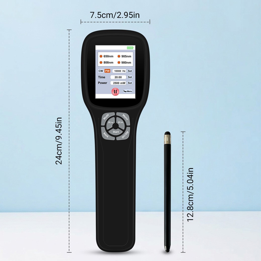 Touchscreen Low Level Laser Light Therapy For Chronic Pain Relief 2.5W 1-10000Hz