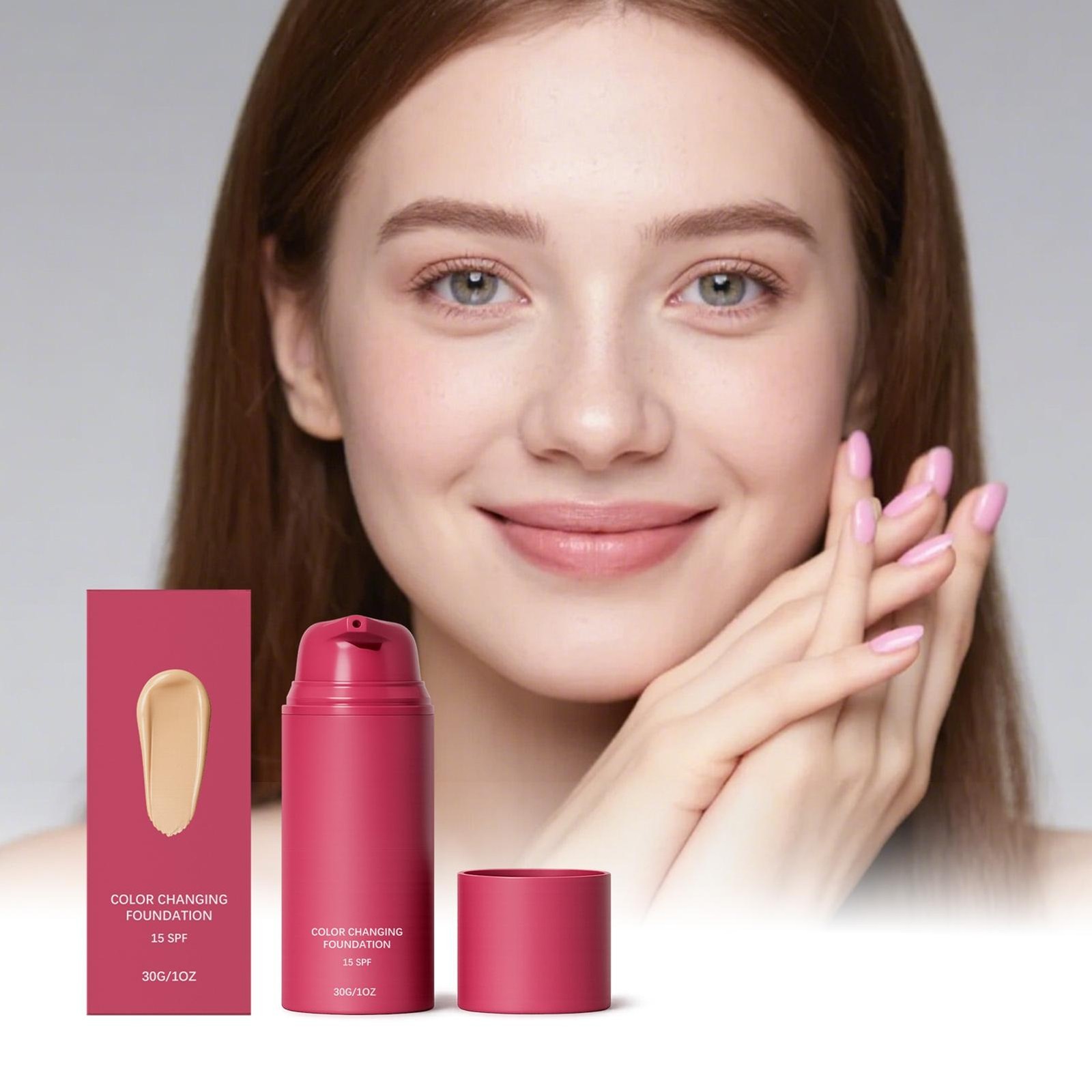 Foundation Korean, Color Changing Foundation, For All Skin Types