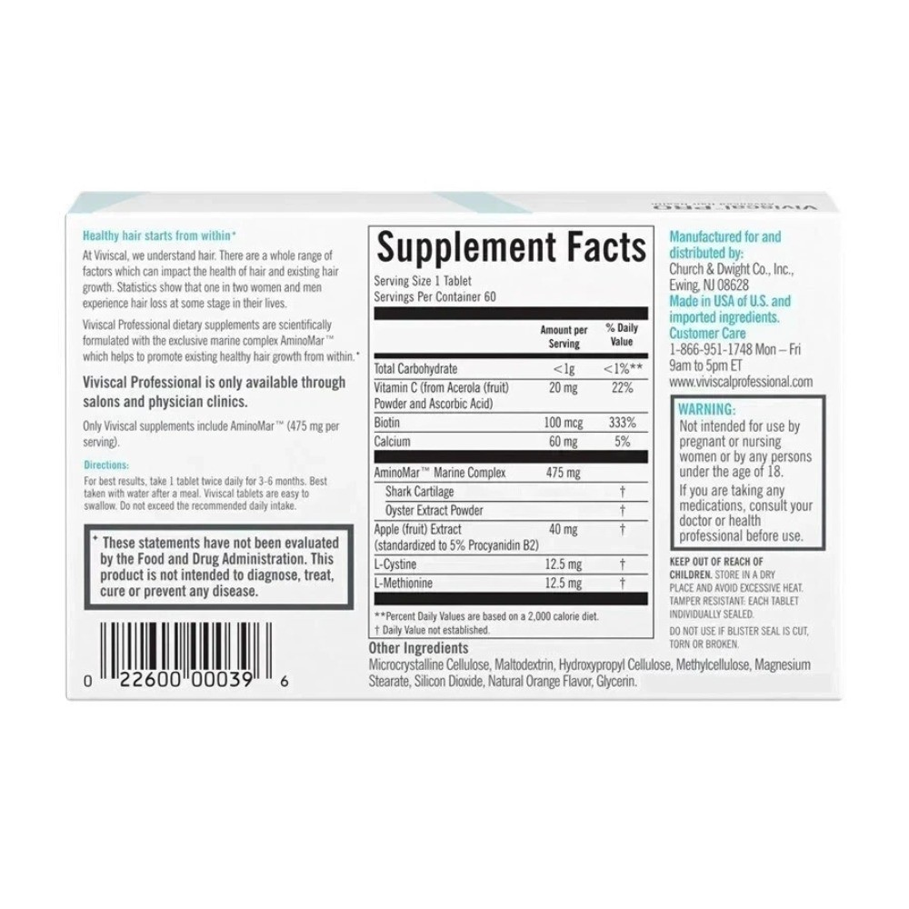 Advanced Hair Growth 180 Tablets Anti Hair Loss Hair Support Vitamins