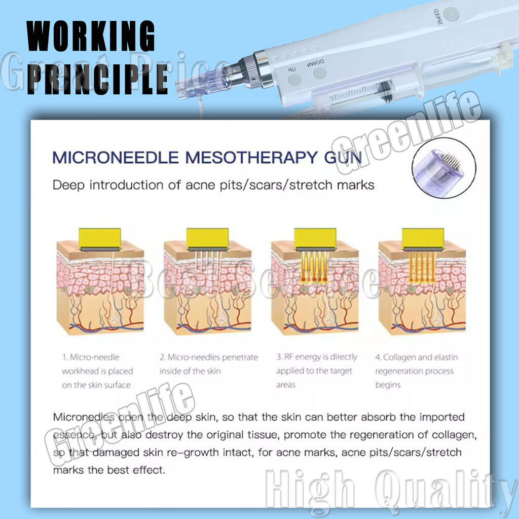 Mini Electric 2In1 Water Pen Facial Skin Care Beauty Machine Or Replacement Pins
