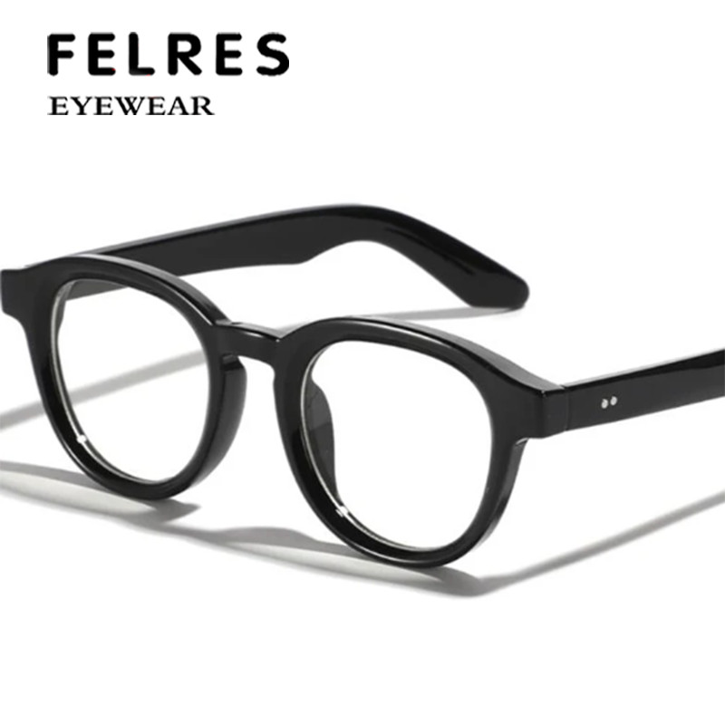 Men Women Blue Light Blocking Reading Glasses Round Clear Lens Classic Glasses