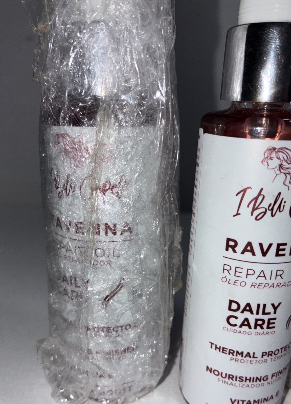Lot Of 3-I Belli Capelli Ravenna Repair Oils, Thermal Protector 2fl Oz Each