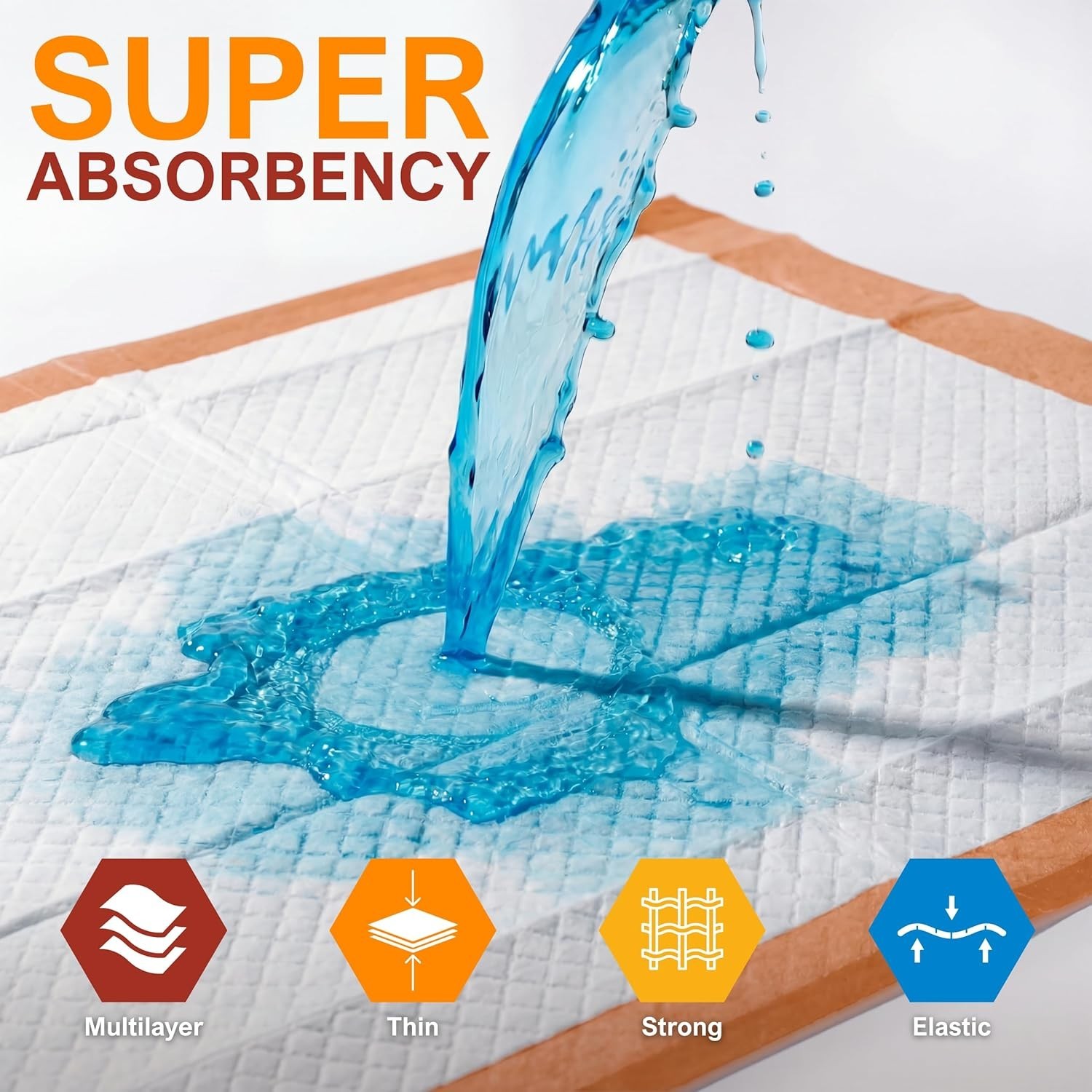 Disposable Underpads 23×36 Inches Absorbent Adult Bed Pads for Incontinence