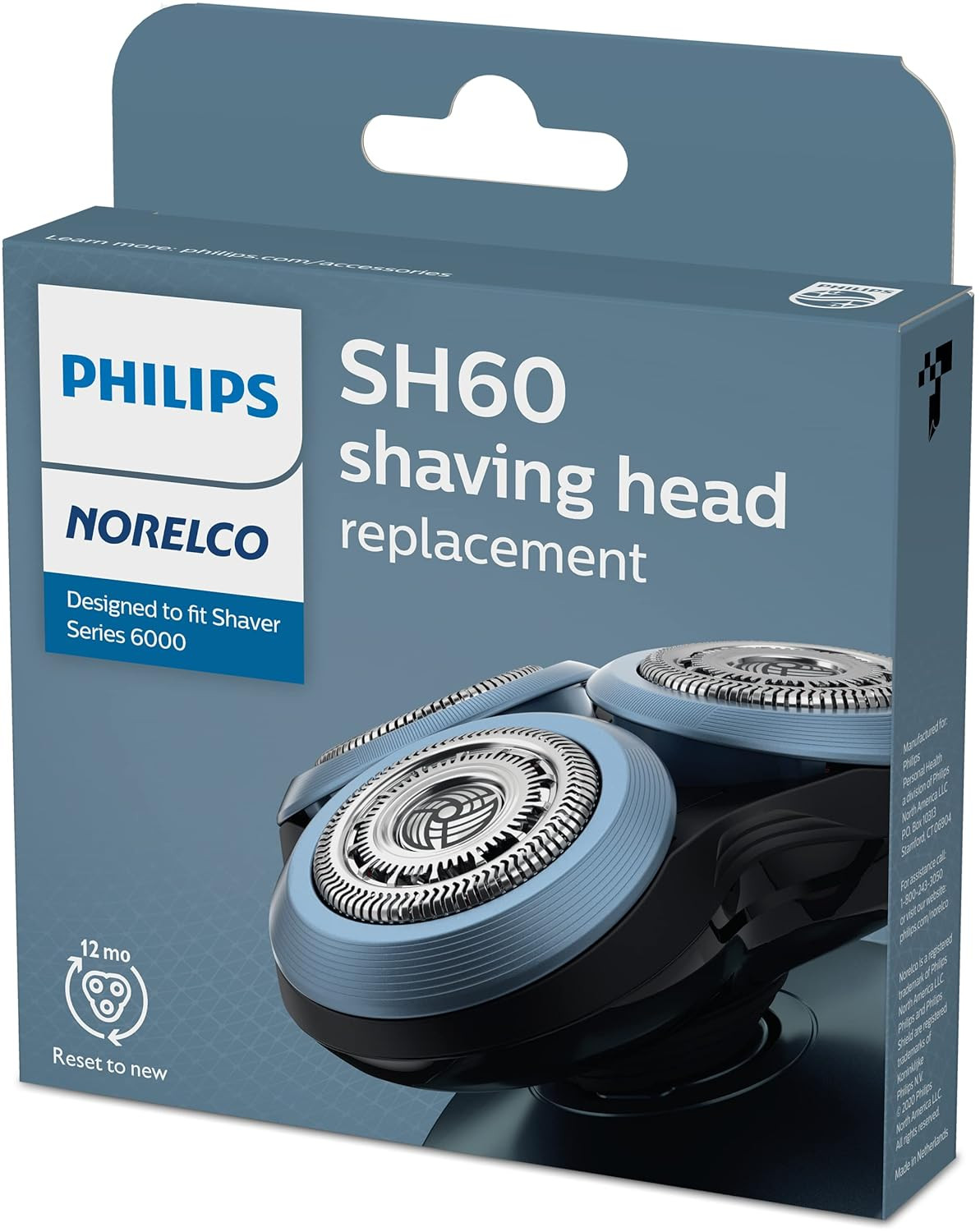 Philips Genuine SH60/72 Shaving Heads Compatible with Shaver Series 6000