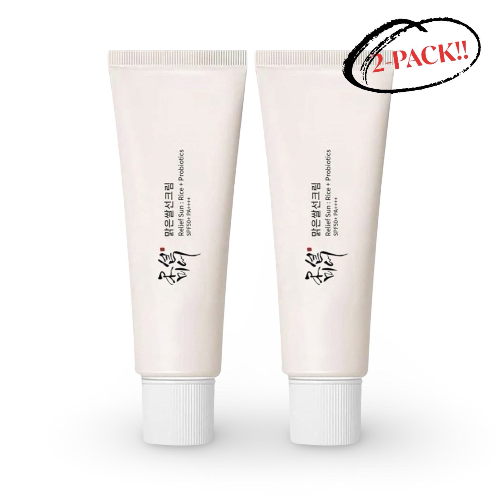 [2-PACK] Beauty of Joseon – Relief Sun: Rice + Probiotics (SPF50+ PA++++ 50ml