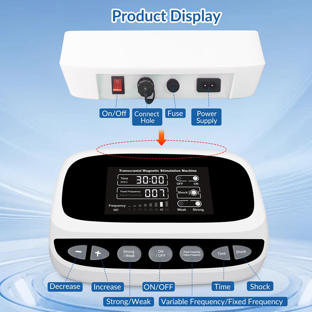 RTMS Transcranial Magnetic Stimulation Device for Depression Anxiety Therapy